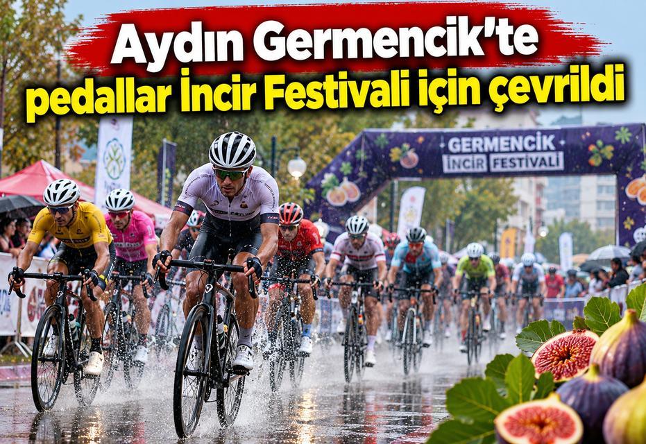 Germencik’te pedallar İncir Festivali için çevrildi