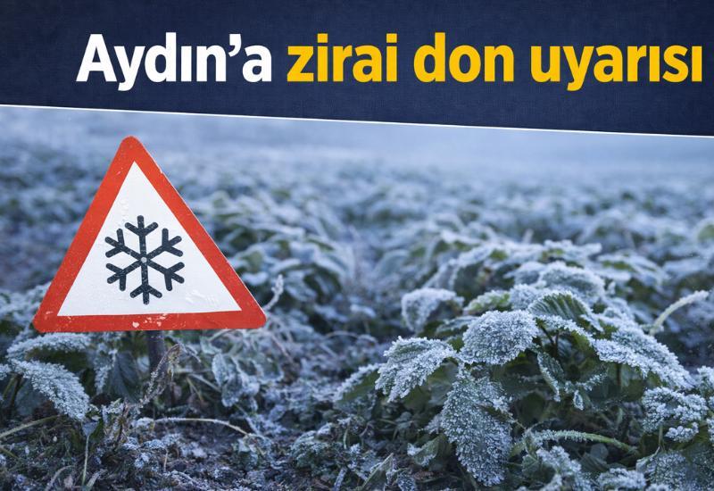 Aydın’a zirai don uyarısı