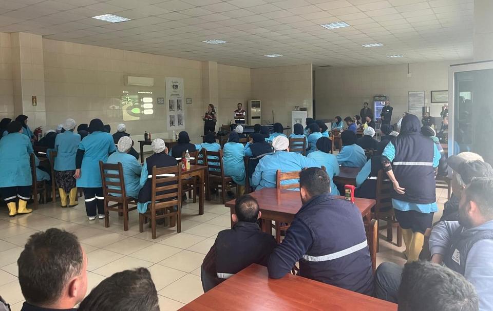Aydın’da fabrika çalışanlarına uyuşturucuyla mücadele eğitimi