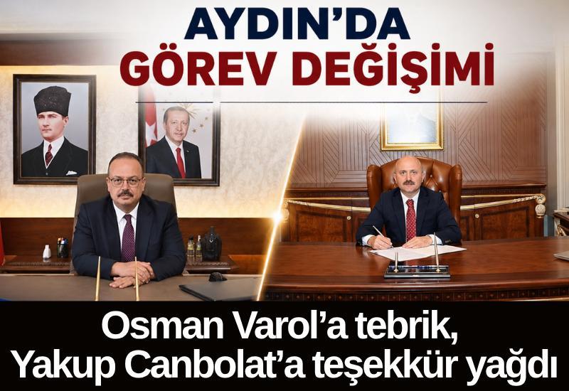 Aydın’da görev değişimi: Osman Varol’a tebrik, Yakup Canbolat’a teşekkür yağdı