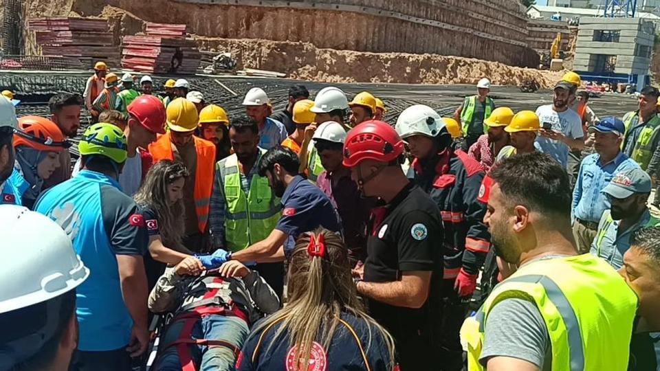 İnşaatta iş kazası: 1 işçi yaralandı