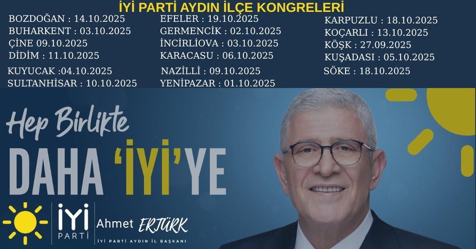 İYİ Parti Aydın Kongre takvimini açıkladı