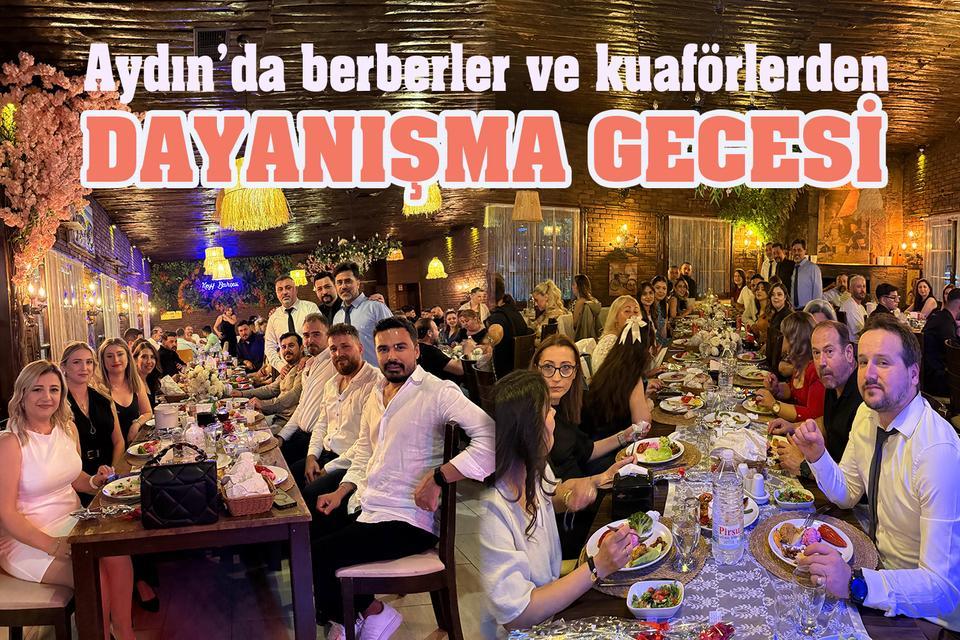 Aydın’da berberler ve kuaförlerden dayanışma gecesi