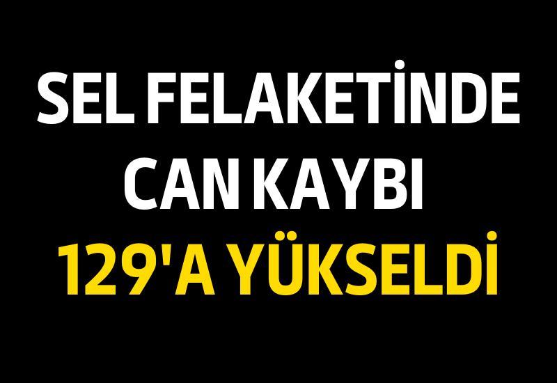 Sel felaketinde can kaybı 129'a yükseldi