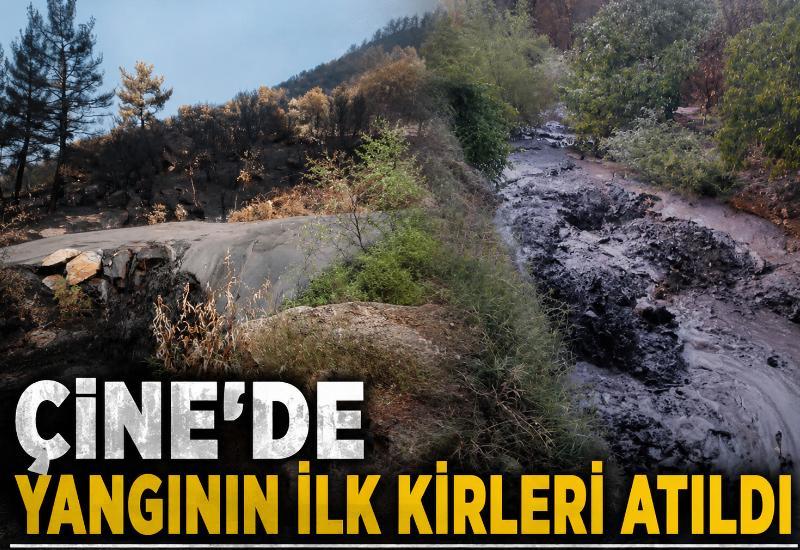 Çine’de yangının ilk kirleri atıldı
