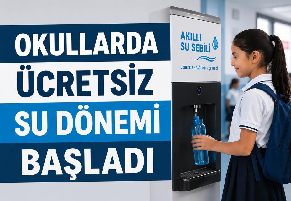 Okullarda ücretsiz su dönemi başladı