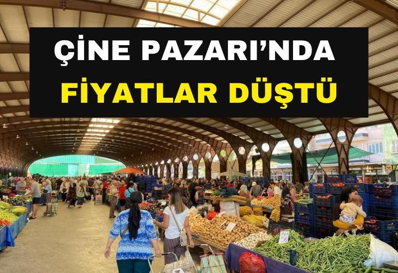 Çine Pazarı'nda fiyatlar düştü