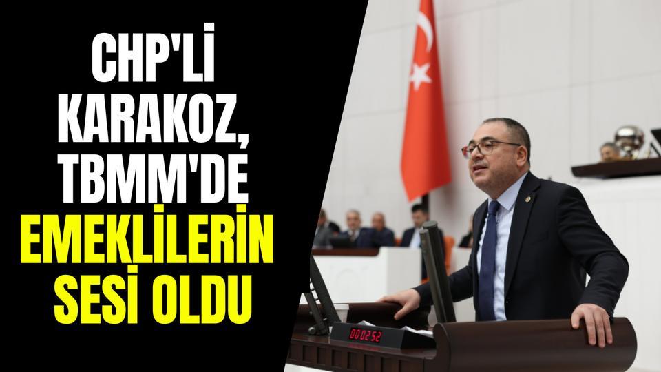 CHP'li Karakoz, TBMM'de emeklilerin sesi oldu