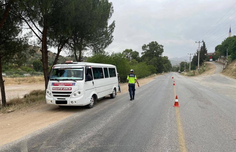 Aydın’da 54 araç, 71 kişi kontrol edildi
