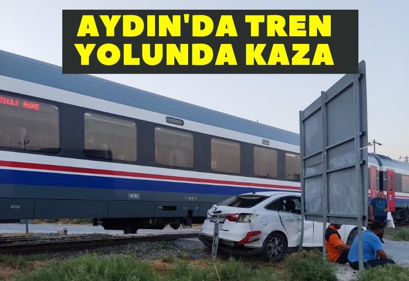 Aydın'da tren yolunda kaza