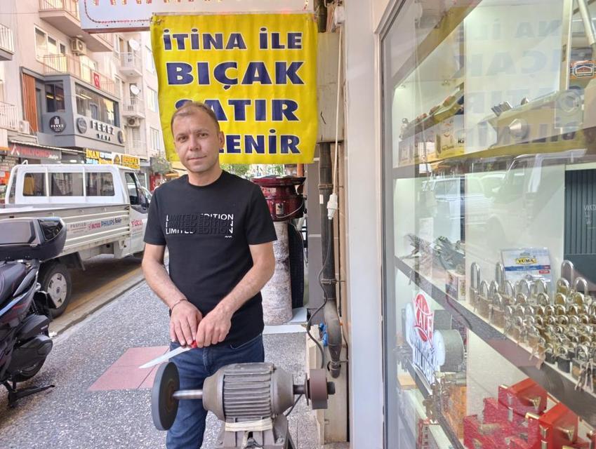 Aydın'da bıçak bileme ustalarının mesaisi sürüyor