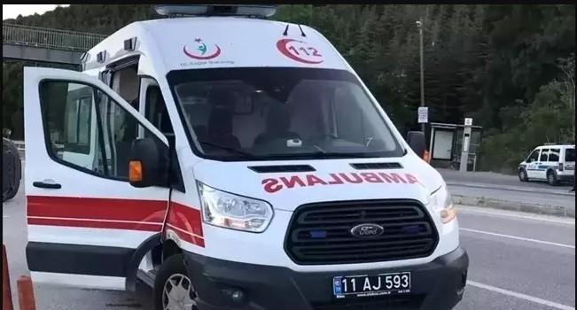 Seyir halinde devrilen motosiklet sürücüsü yaralandı