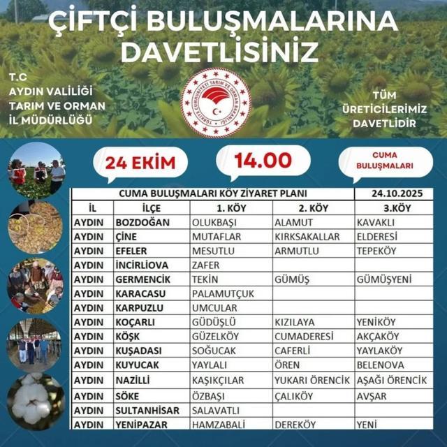 Aydın'da 'çiftçi buluşmaları' sürüyor