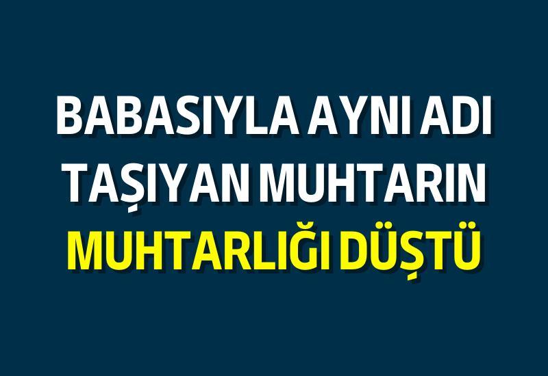 Kocaeli'nin İzmit ilçesinde muhtarlık seçimini kazanan Hasan Erdöl, seçimin iptal edilmesiyle neye uğradığını şaşırdı. Seçmenin Hasan Erdöl'e değil, aynı ismi taşıyan babasına oy verdiğini belirterek sonuca itiraz etmesi üzerine İl Seçim Kurulu seçimi tekrarlama kararı aldı.