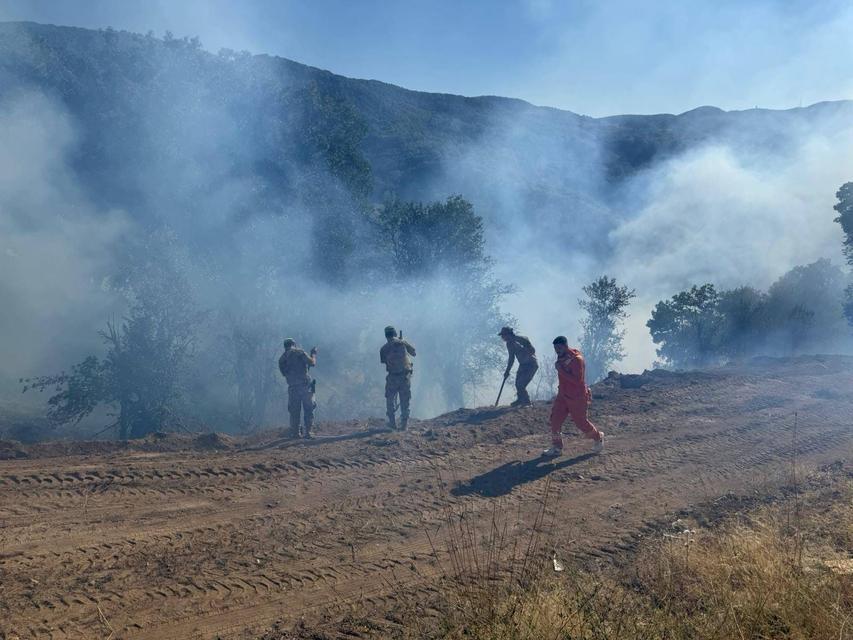 Kırsal alanda çıkan yangın söndürüldü: Soğutma çalışmaları sürüyor