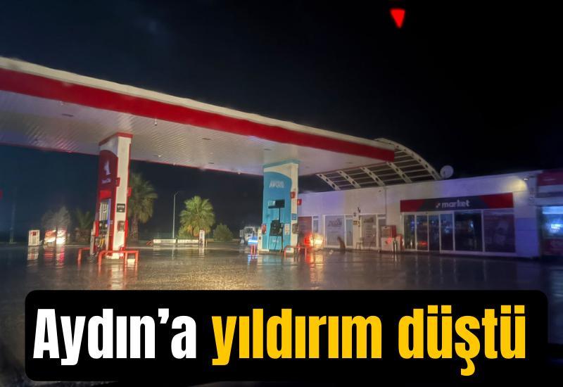 Aydın'a yıldırım düştü