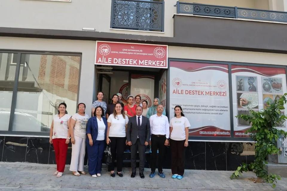 Çine Kaymakamı Erdoğan, ADEM kursiyerleriyle bir araya geldi