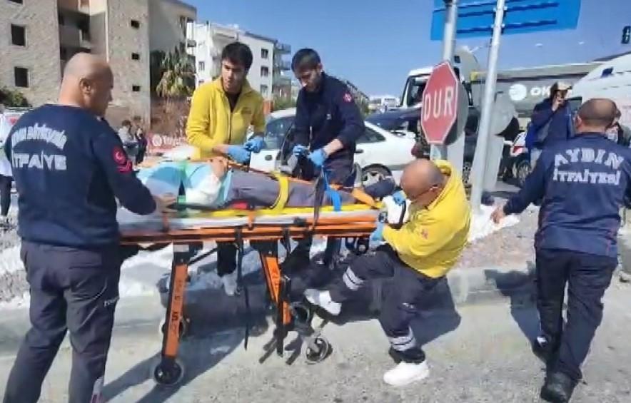 Aydın'da ters yönden çıkan araç kazaya neden oldu: 2 yaralı