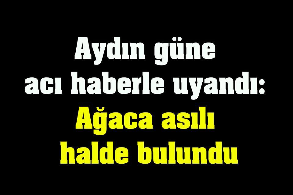 Aydın güne acı haberle uyandı: Ağaca asılı halde bulundu