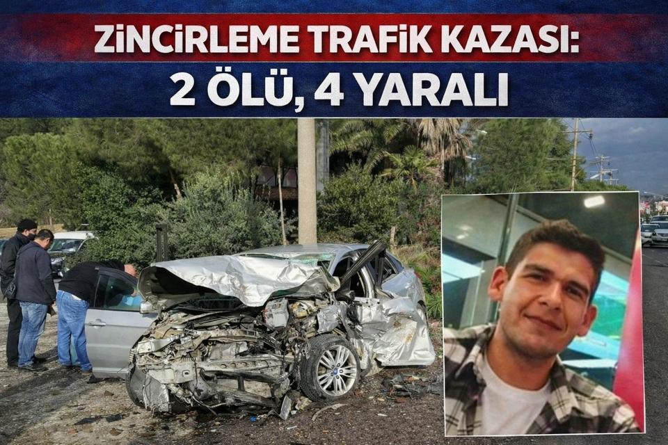 Zincirleme trafik kazası: 2 ölü, 4 yaralı
