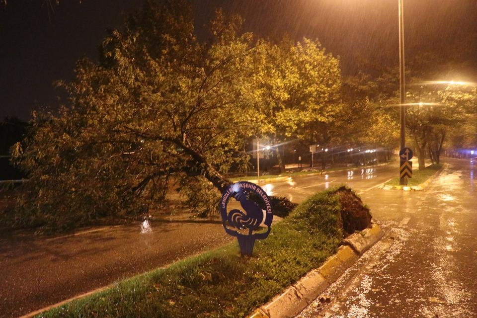 Denizli'de kuvvetli rüzgar etkili oluyor