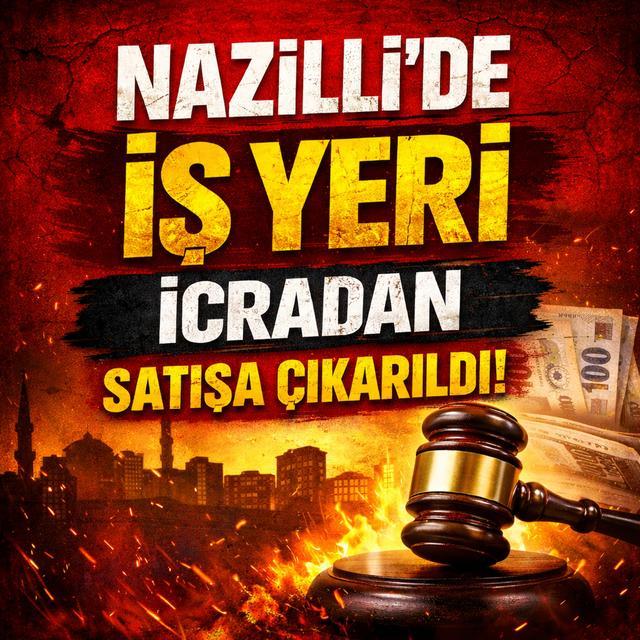 Nazilli’de iş yeri icradan satışa çıkarıldı