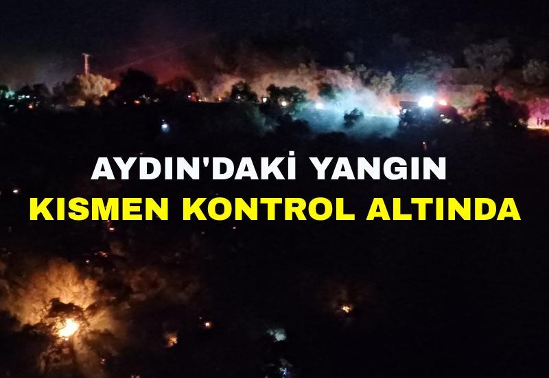 Aydın'daki yangın kısmen kontrol altında