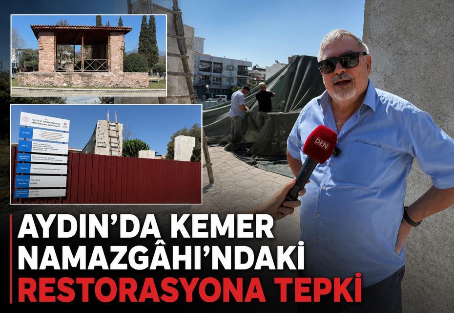 Aydın'da tarihi restorasyona tepki: “Özgün doku nasıl geri gelecek?”