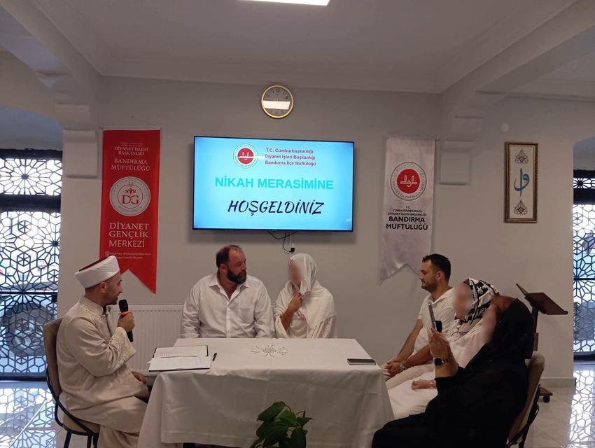 Müslüman olan yabancı uyruklu vatandaş için nikah merasimi düzenlendi