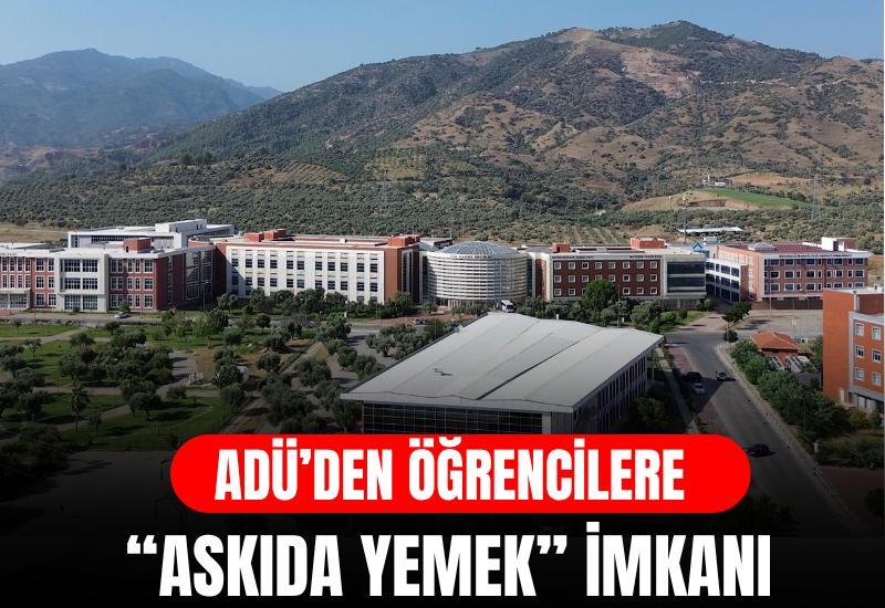 ADÜ’den öğrencilere “Askıda yemek” imkanı