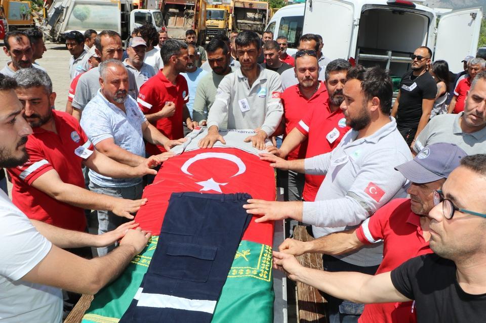 Aydın’da belediye işçisi için son görev