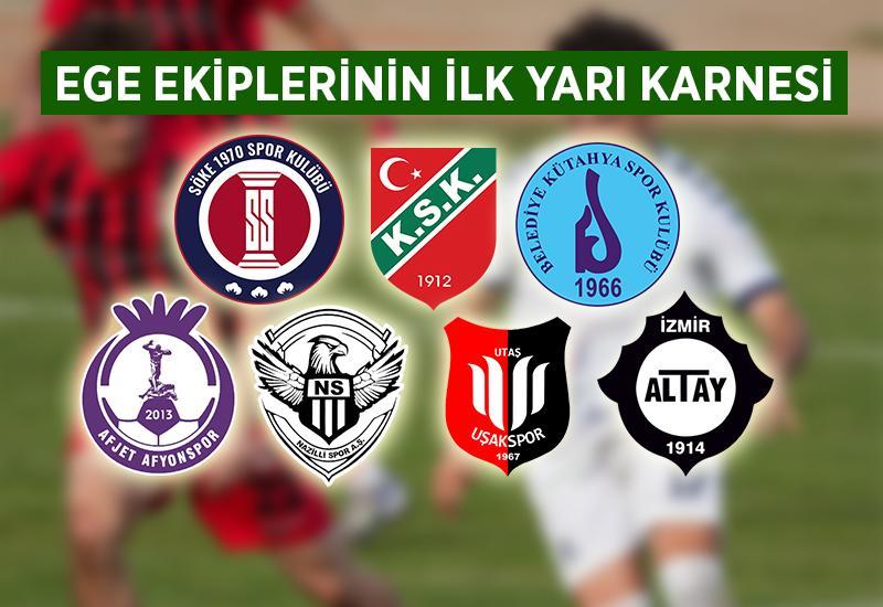 TFF 3.Lig'de Ege ekiplerinin ilk yarı karnesi