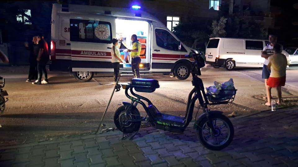 Elektrikli bisiklet kazası: 1 yaralı