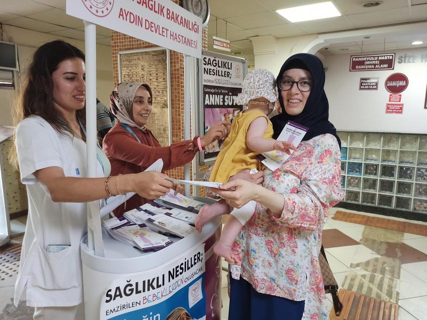 AYDIN DEVLET HASTANESİ'NDE DÜNYA EMZİRME HAFTASI ETKİNLİĞİ