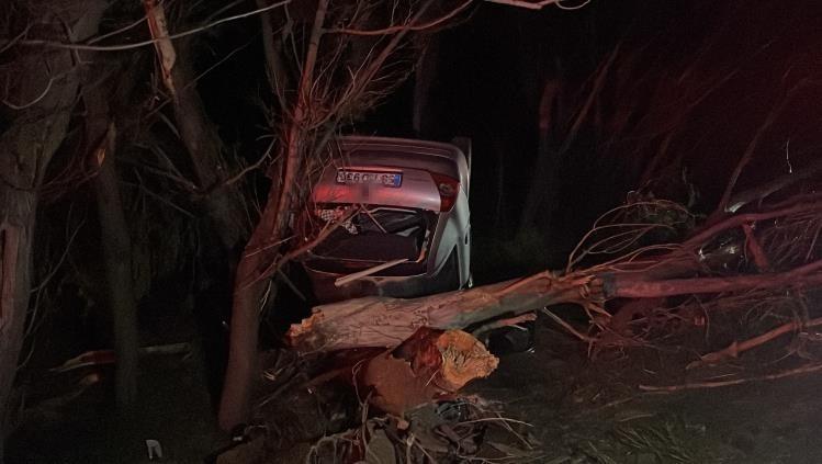 Yoldan çıkan araç devrildi: 1 ölü, 4 yaralı