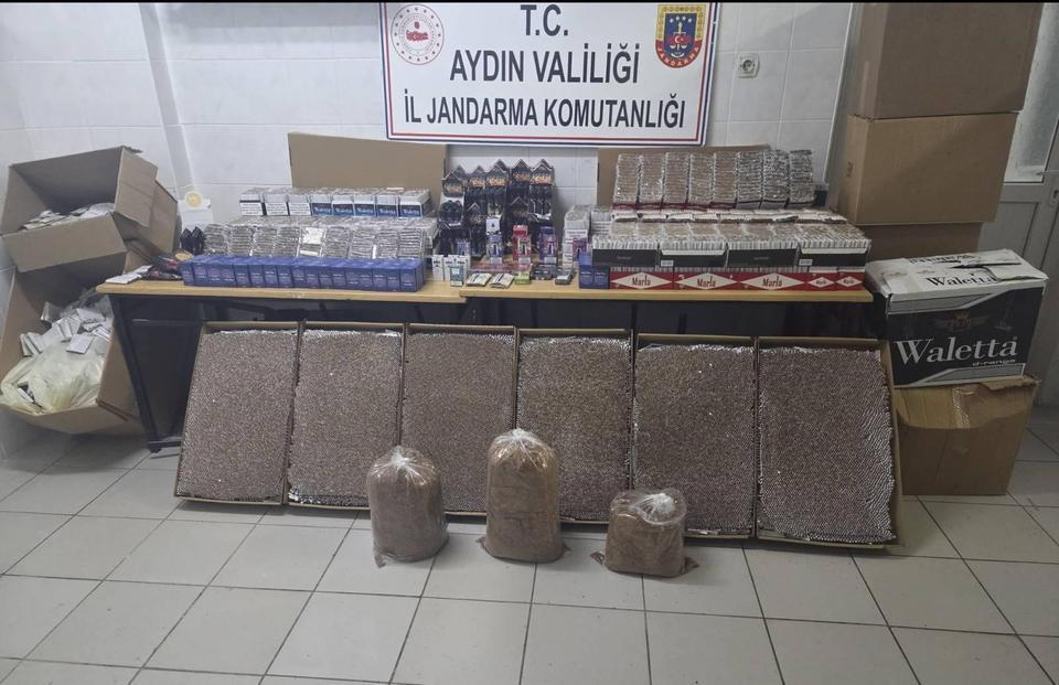 Didim’de milyonluk tütün operasyonu