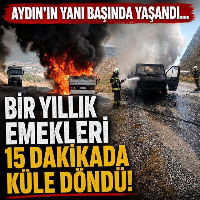 Aydın'ın yanı başında yaşandı... Bir yıllık emekleri 15 dakikada küle döndü