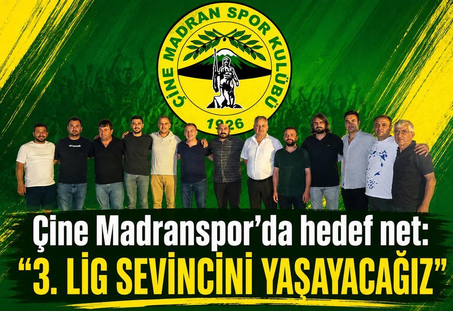 Çine Madranspor’da hedef net: “3. Lig sevincini yaşayacağız”