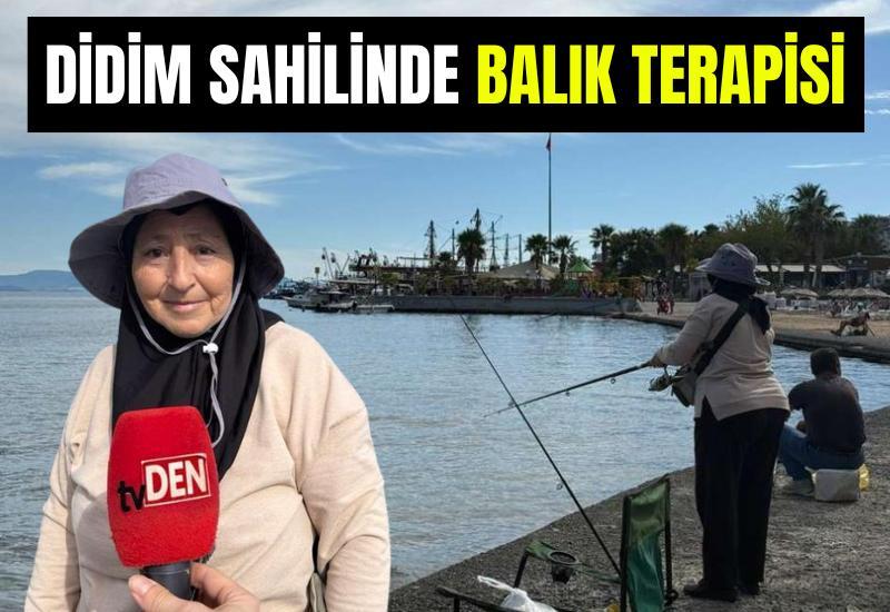 Didim sahilinde balık terapisi