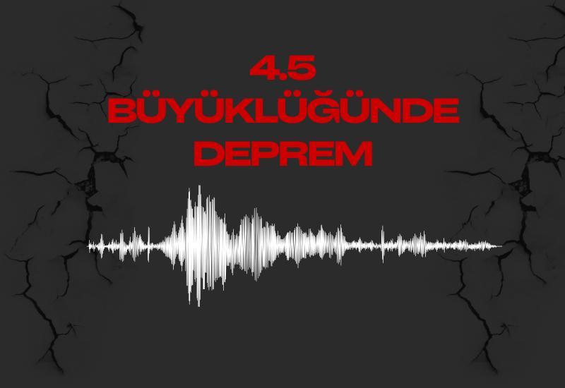 Ege sallandı: 4.5 büyüklüğünde deprem