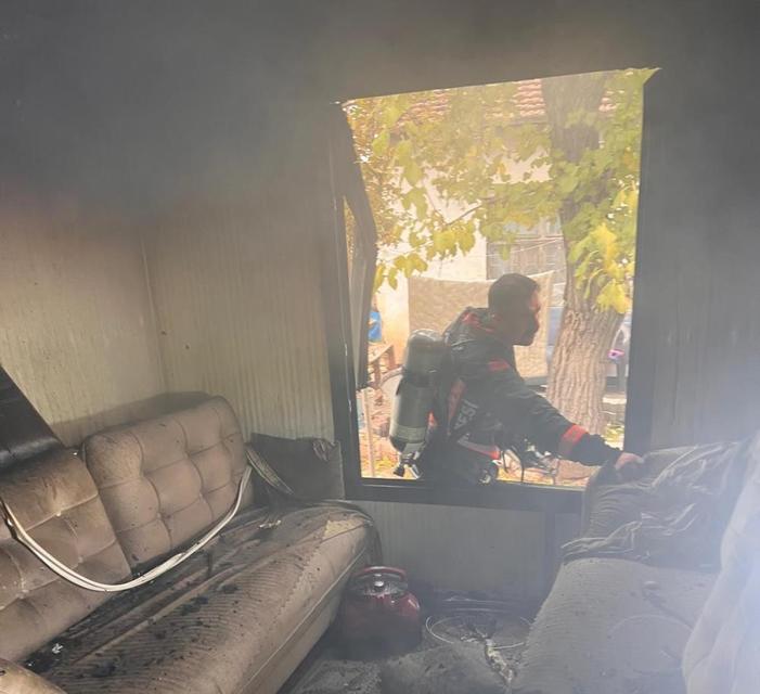 Konteyner yangını korkuttu