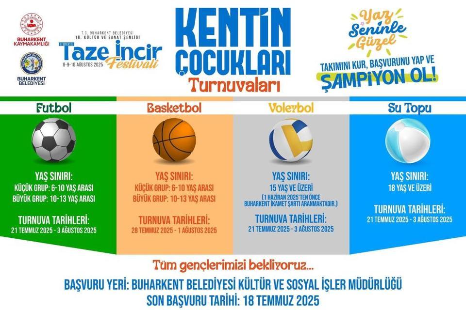 Spor coşkusu Buharkent'te başlıyor