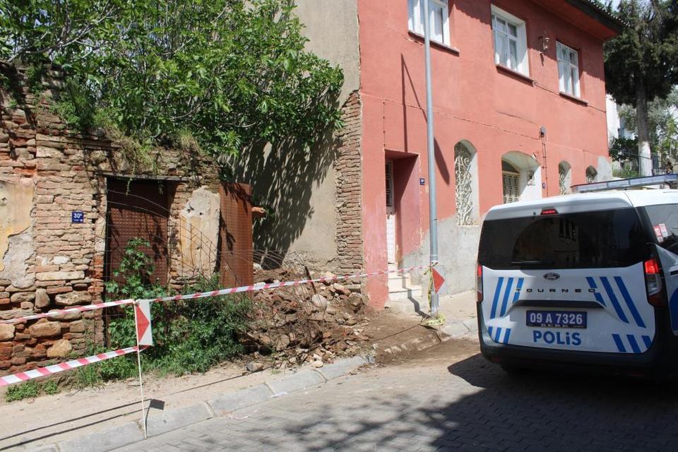 Aydın'da tarihi konağın duvarı yıkıldı, gerçek ortaya çıktı