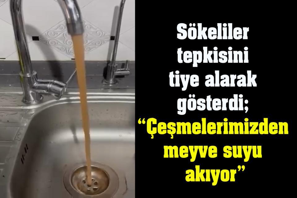 Sökeliler tepkisini tiye alarak gösterdi; “Çeşmelerimizden meyve suyu akıyor”