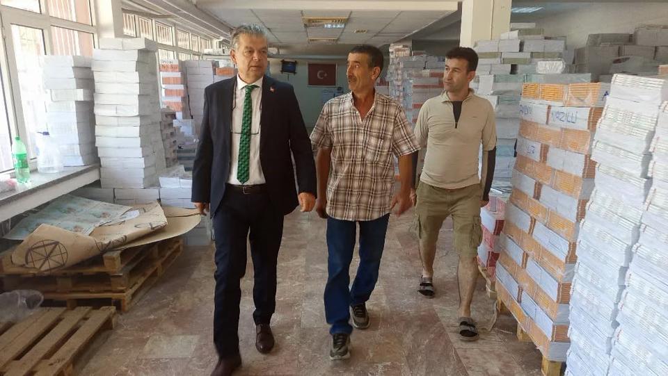 Nazilli’de ders kitaplarının dağıtım hazırlıkları incelendi