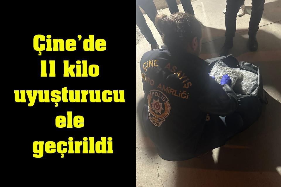 Çine’de 11 kilo uyuşturucu ele geçirildi