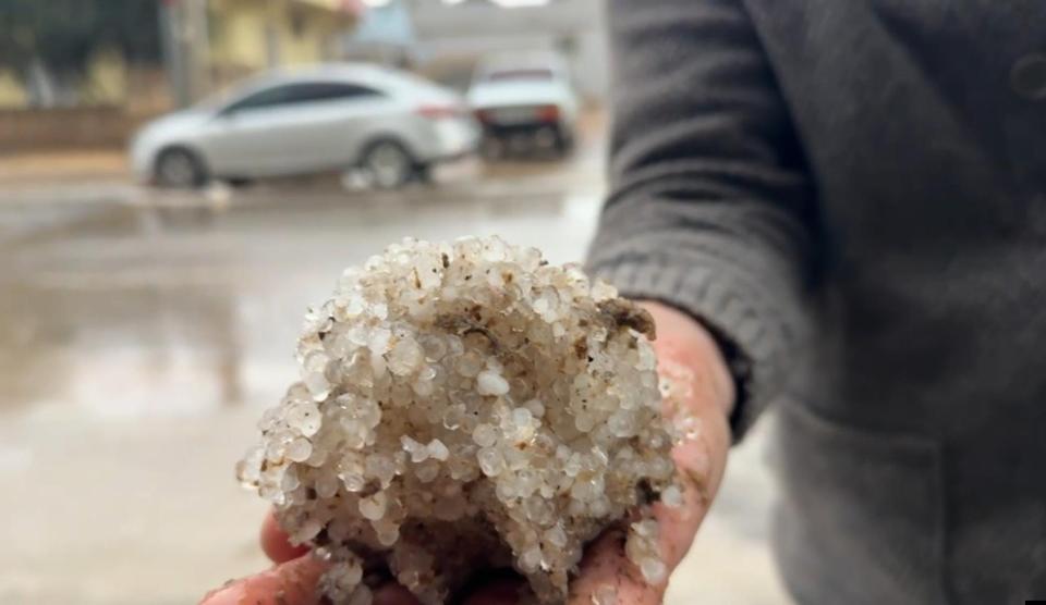 Dolu yağışı hayatı olumsuz etkiledi