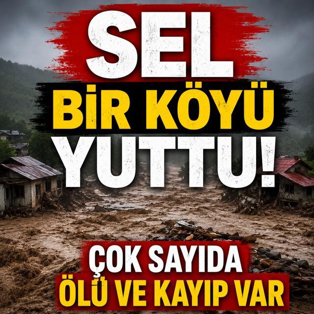Sel bir köyü yuttu, çok sayıda ölü ve kayıp var