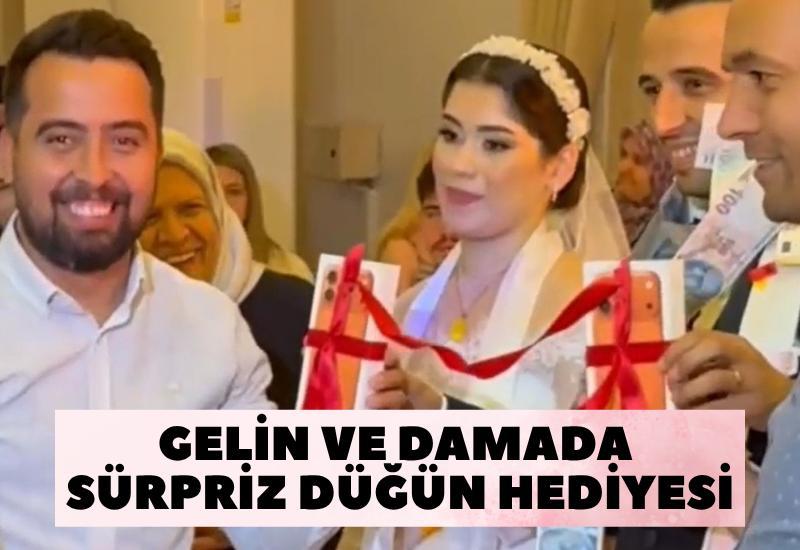 Gelin ve damada sürpriz düğün hediyesi