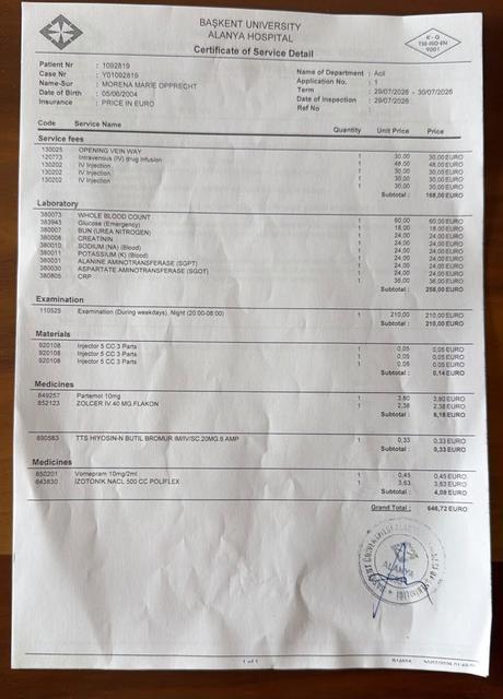 ÖZEL HASTANE ACİLİNDE ÖDEDİKLERİ BİN 293 EUROYU CİMER'E TAŞIDILAR İSVİÇRE VATANDAŞI İKİ GENÇ KIZ, ACİL SERVİSTE YAPILAN İŞLEMLER İÇİN BİN 293 EURO ÖDEYİNCE SAĞLIK BAKANLIĞINA VE CİMER'E ŞİKAYETTE BULUNDU
